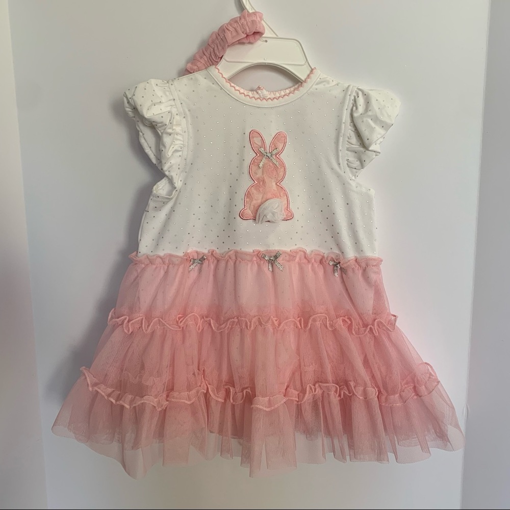 Little Me - NWOT Bunny Tutu One Piece w/ Headband
